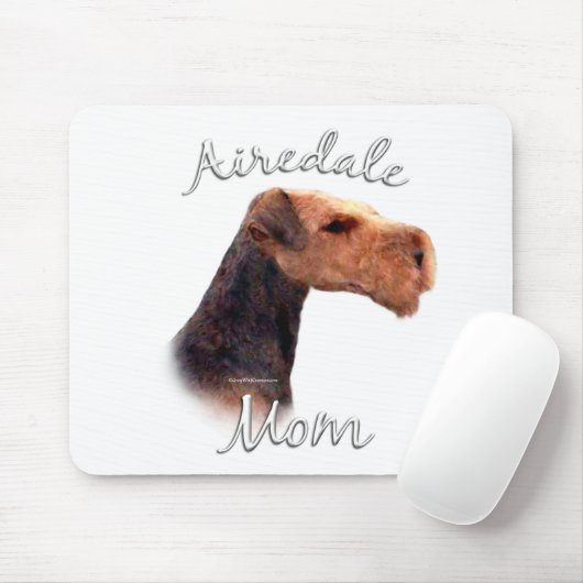 Airedale Terrierママ2 マウスパッド (マウス)