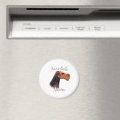 Airedale Terrierママ2 マグネット (インサイチュ (食洗機))