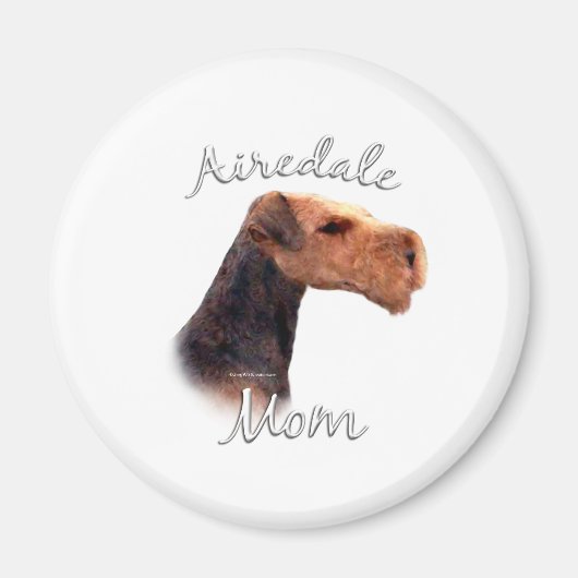 Airedale Terrierママ2 マグネット (正面)