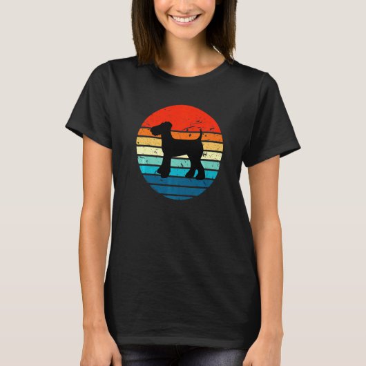 Airedale Terrierレトロヴィンテージ70s 80s Tシャツ (正面)
