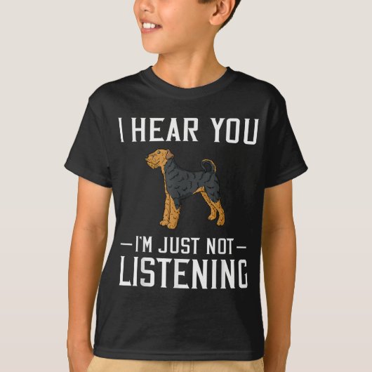 Airedale Terrier犬のギフトパピーオーナー恋人 Tシャツ (正面)