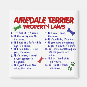 AIREDALE TERRIER財産法2 マグネット