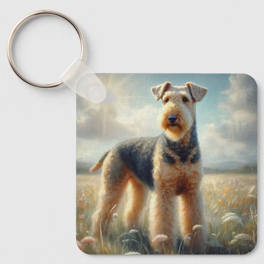 Airedale Terrier キーホルダー (正面)