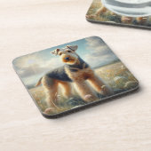 Airedale Terrier コースター (左側)