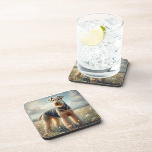 Airedale Terrier コースター (右側)