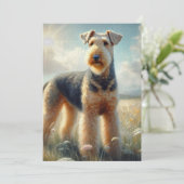 Airedale Terrier サンキューカード (スタンド正面)