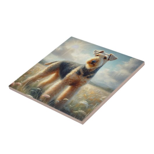 Airedale Terrier タイル (側面)