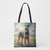 Airedale Terrier トートバッグ (正面)
