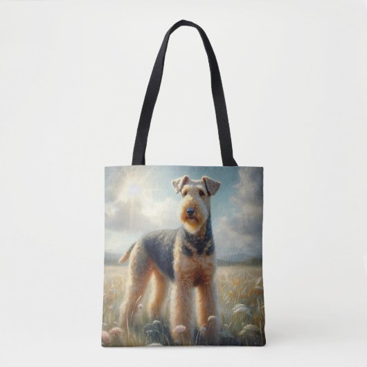 Airedale Terrier トートバッグ (正面)