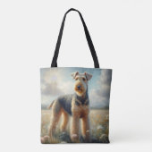Airedale Terrier トートバッグ (裏面)