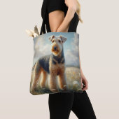 Airedale Terrier トートバッグ (クローズアップ)