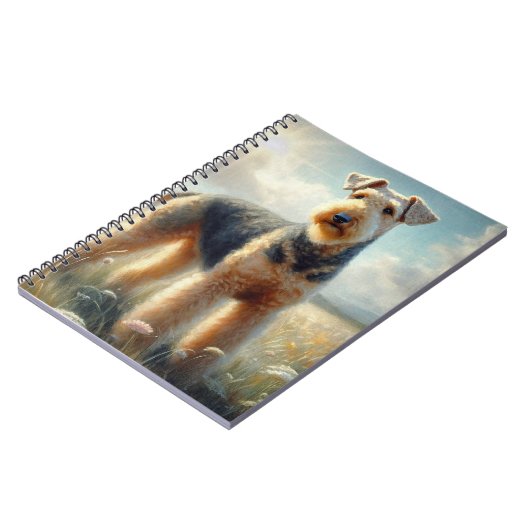 Airedale Terrier ノートブック (左側)