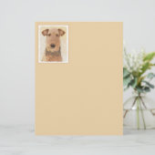 Airedale Terrier 絵画's – かわいいオリジナルアート (スタンド正面)