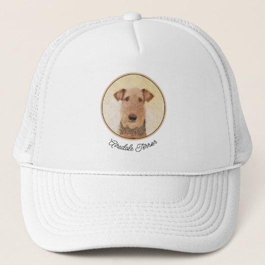 Airedale Terrier 絵画's – かわいいオリジナルアート キャップ (正面)