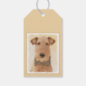 Airedale Terrier 絵画's – かわいいオリジナルアート ギフトタグ (裏面)