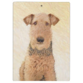 Airedale Terrier 絵画's – かわいいオリジナルアート クリップボード (裏面)