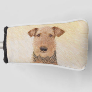 Airedale Terrier 絵画's – かわいいオリジナルアート ゴルフヘッドカバー