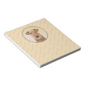 Airedale Terrier 絵画's – かわいいオリジナルアート ノートパッド (アングル)