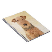 Airedale Terrier 絵画's – かわいいオリジナルアート ノートブック (右側)