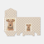 Airedale Terrier 絵画's – かわいいオリジナルアート フェイバーボックス (折り畳みなし)
