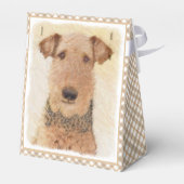 Airedale Terrier 絵画's – かわいいオリジナルアート フェイバーボックス (裏面サイド)