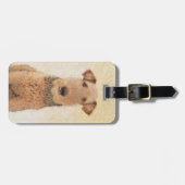 Airedale Terrier 絵画's – かわいいオリジナルアート ラゲッジタグ (正面横)
