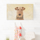 Airedale Terrier 絵画's – かわいいオリジナルアート 横断幕 (インサイチュ)