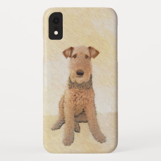 Airedale Terrier 絵画's – かわいいオリジナルアート Case-Mate iPhoneケース (裏面)