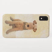 Airedale Terrier 絵画's – かわいいオリジナルアート Case-Mate iPhoneケース (裏面(横))