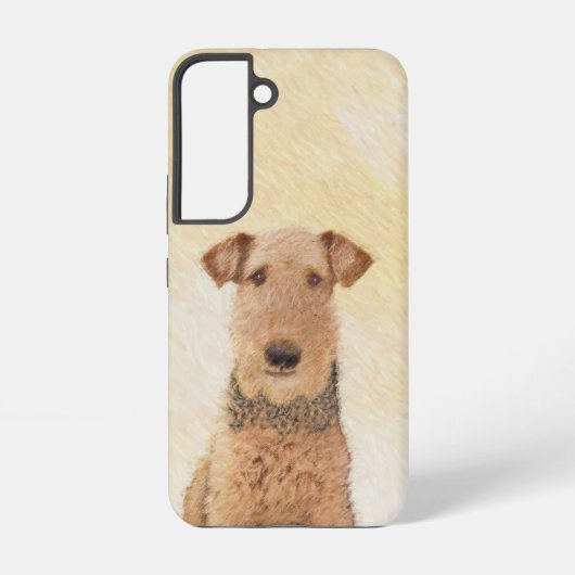 Airedale Terrier 絵画's – かわいいオリジナルアート Samsung Galaxyケース (裏面)