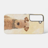Airedale Terrier 絵画's – かわいいオリジナルアート Samsung Galaxyケース (裏面横)