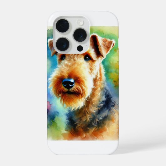 Airedale Terrier 050724AREF105 - Watercolor iPhoneケース (裏面)