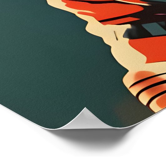 Airedale Terrier Astronaut Poster, Airedale ポスター (角)