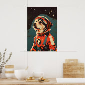 Airedale Terrier Astronaut Poster, Airedale ポスター (キッチン)