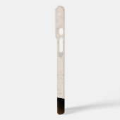 Airedale Terrier Bingley Terrier Dog Head On Beige Case-Mate iPhoneケース (裏面 / 左)