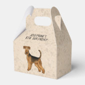 Airedale Terrier Cartoon Beige With Beige文字 フェイバーボックス (裏面サイド)