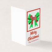 Airedale Terrier Christmas Dog & Bow Gift Ta (外部)
