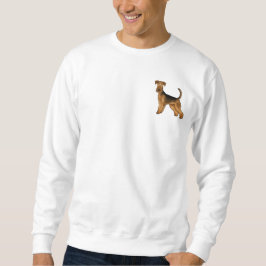 Airedale Terrier Cute Waterside Terrier Dog Design スウェットシャツ