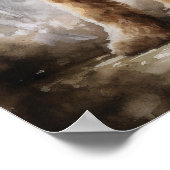 Airedale Terrier Dog Artプリントポスター ポスター (角)