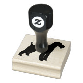 Airedale Terrier Dog Bredシルエット ラバースタンプ (スタンプ)