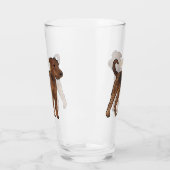 Airedale terrier dog cartoonイラストレーション タンブラーグラス (左)
