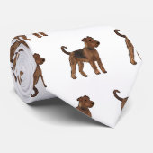 Airedale terrier dog cartoonイラストレーション ネクタイ (ロール)