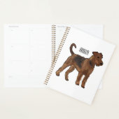 Airedale terrier dog cartoonイラストレーション プランナー手帳 (ディスプレー)