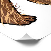 Airedale terrier dog cartoonイラストレーション ポスター (コーナー)