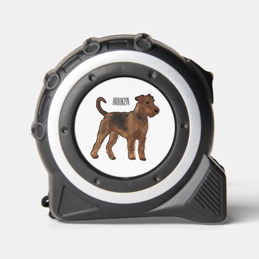 Airedale terrier dog cartoonイラストレーション メジャー (正面)