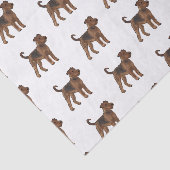 Airedale terrier dog cartoonイラストレーション 薄葉紙 (詳細)