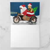 Airedale Terrier Dog Christmas Santa Claus    カード (内部)