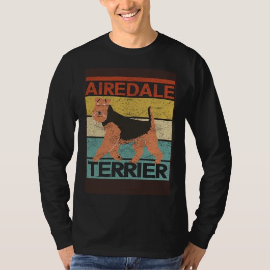 Airedale Terrier Dog Dog Owner Airedale Terrier Tシャツ (正面)