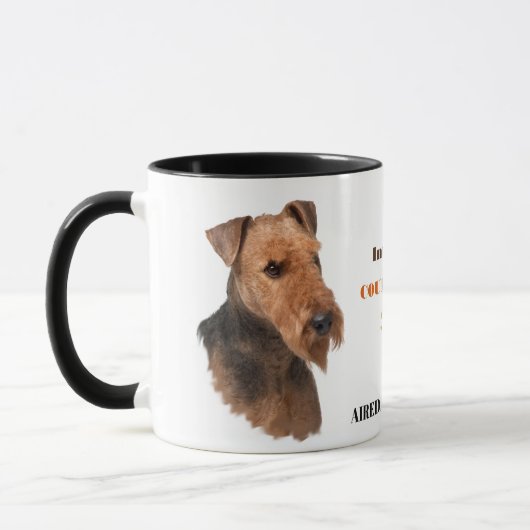 Airedale Terrier Dog Royal Friend マグカップ (左)