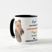 Airedale Terrier Dog Royal Friend マグカップ (正面左)